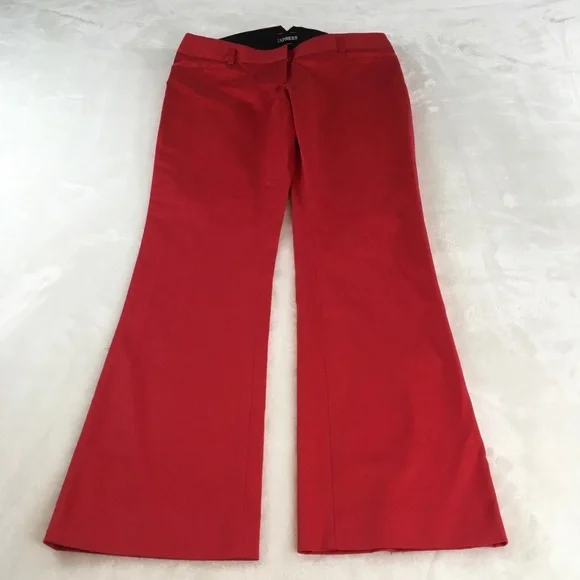Express Red Pants Size 4 Short - Picture 2 of 10